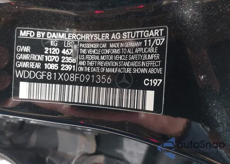 2008 Mercedes-Benz C 300 Luxury 4Matic/Sport 4Matic из США, поврежденный, VIN WDDGF81X08F091356